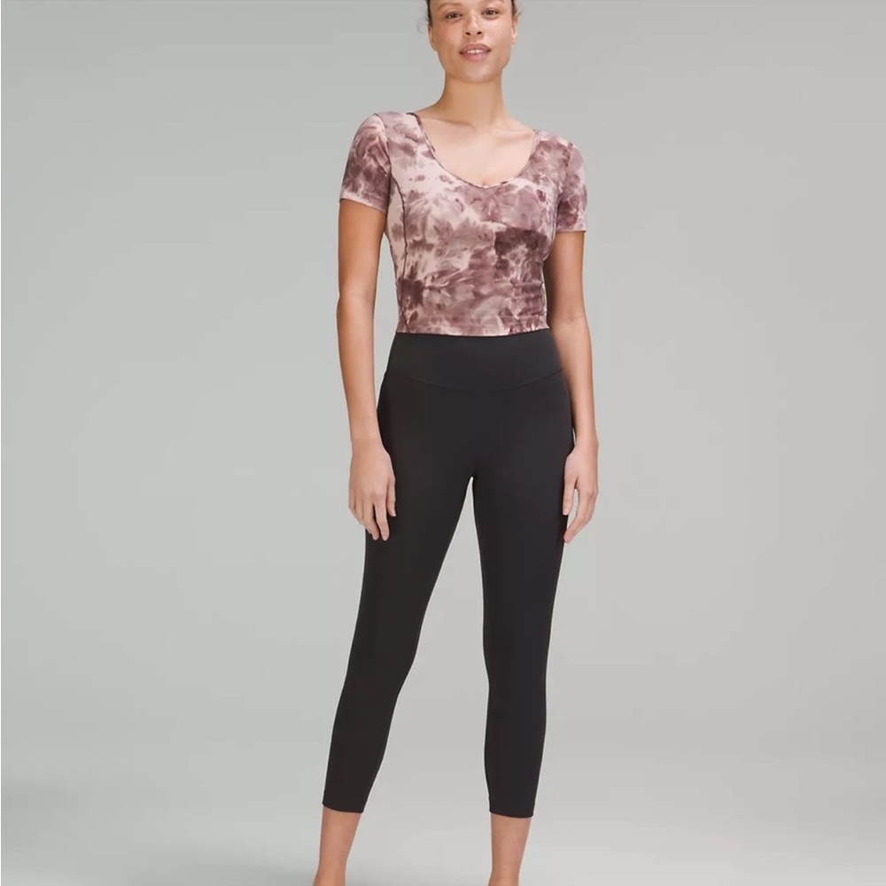 Lululemon Align M T-Shirt Diamond Dye Mink Bery Lunar Rock Shadow